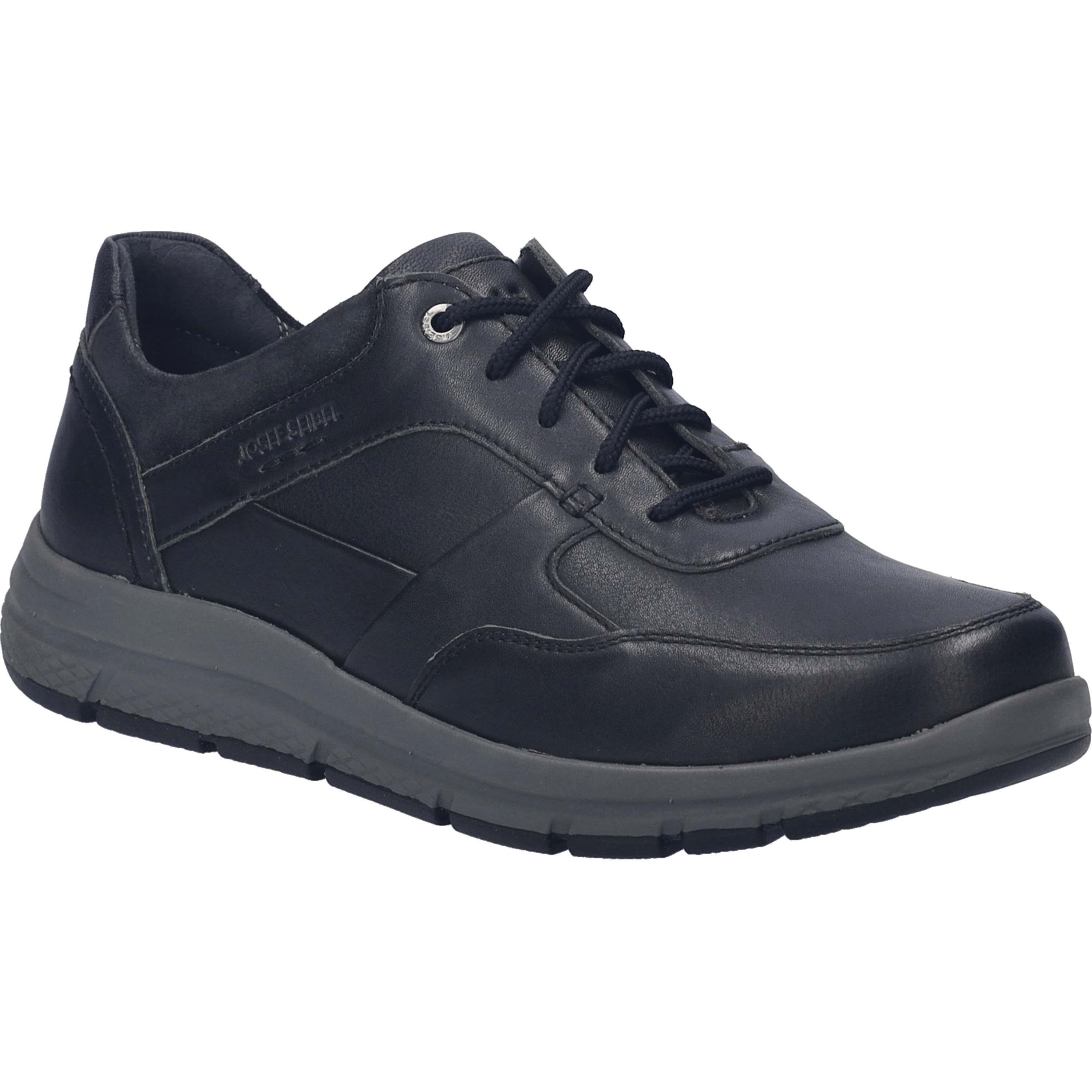 Sneaker JOSEF SEIBEL "Giuseppe 12, schwarz", Herren, Gr. 43, schwarz, Obermaterial: 100% Rindsleder Leather cow., Schuhe Sneaker