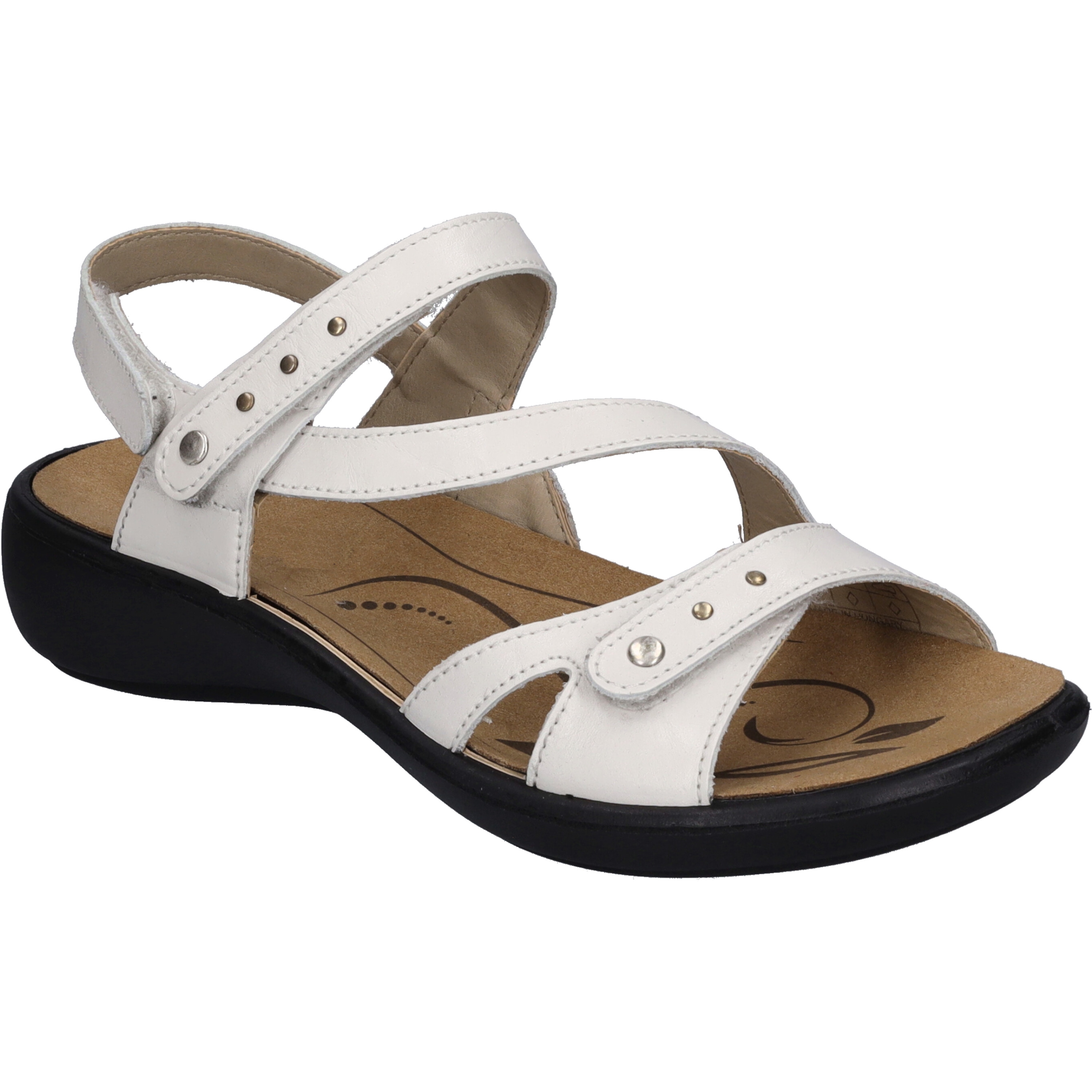 Sandale JOSEF SEIBEL "Ibiza 70, weiss", Damen, Gr. 35, weiß, Obermaterial: 100% Rindsleder Leather cow., Schuhe Sandale