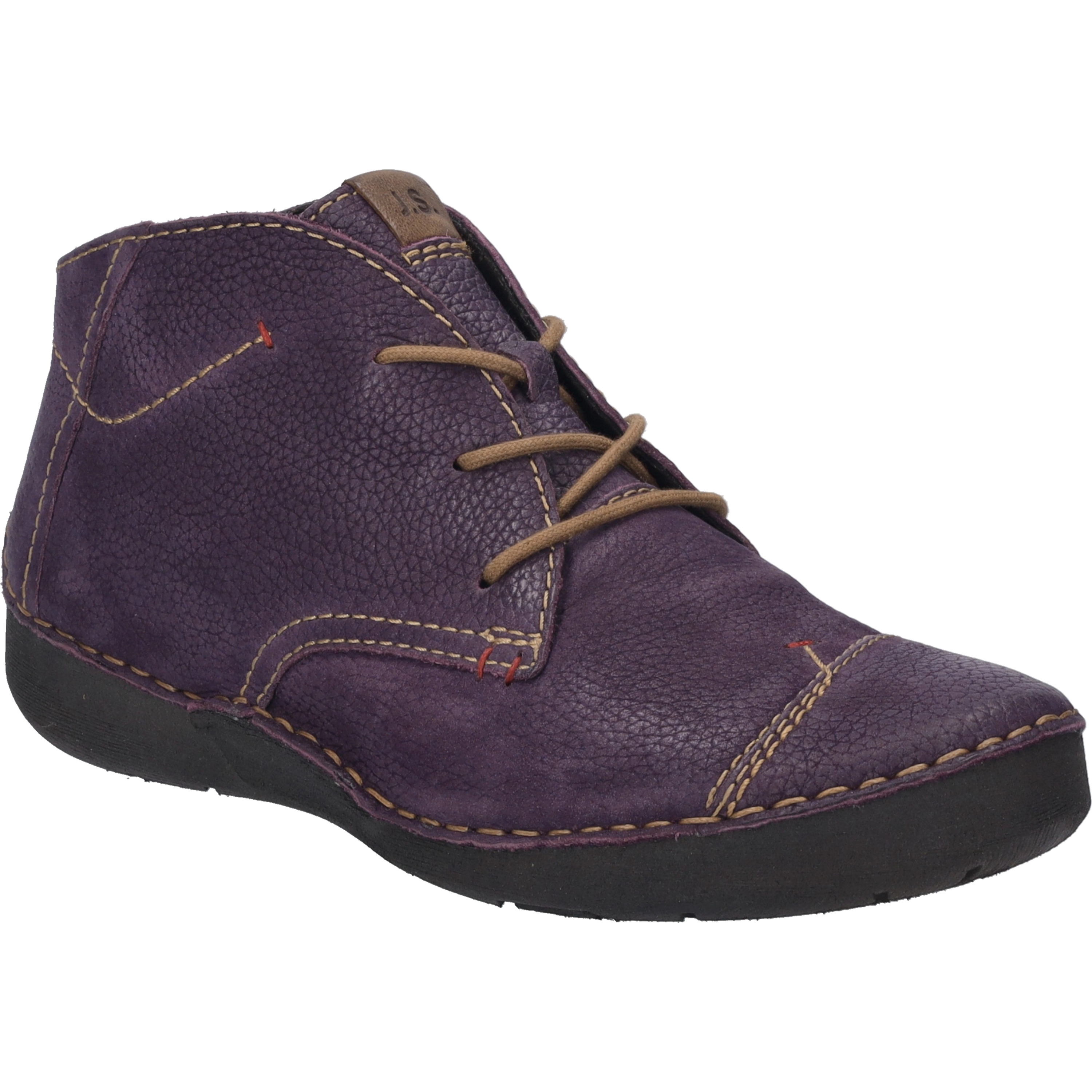 Stiefelette JOSEF SEIBEL "Fergey 18, purple", Damen, Gr. 41, lila, Obermaterial: 100% Rindsleder Leather cow., Schuhe Stiefelette