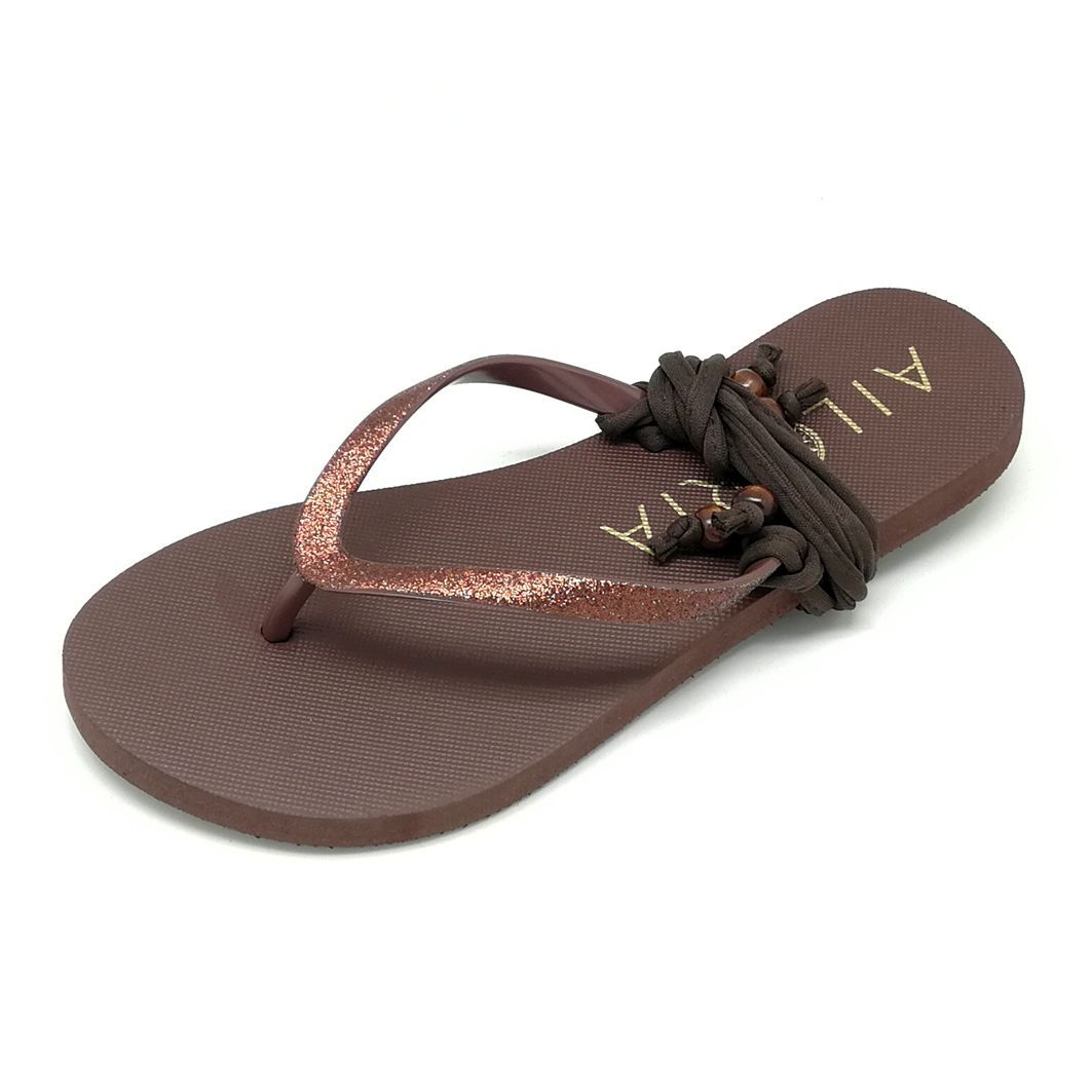 Zehentrenner AILORIA "Zehensandalen PAMPELONNE", Damen, Gr. 36, braun, Obermaterial: 100% PVC PVC., Schuhe Zehentrenner