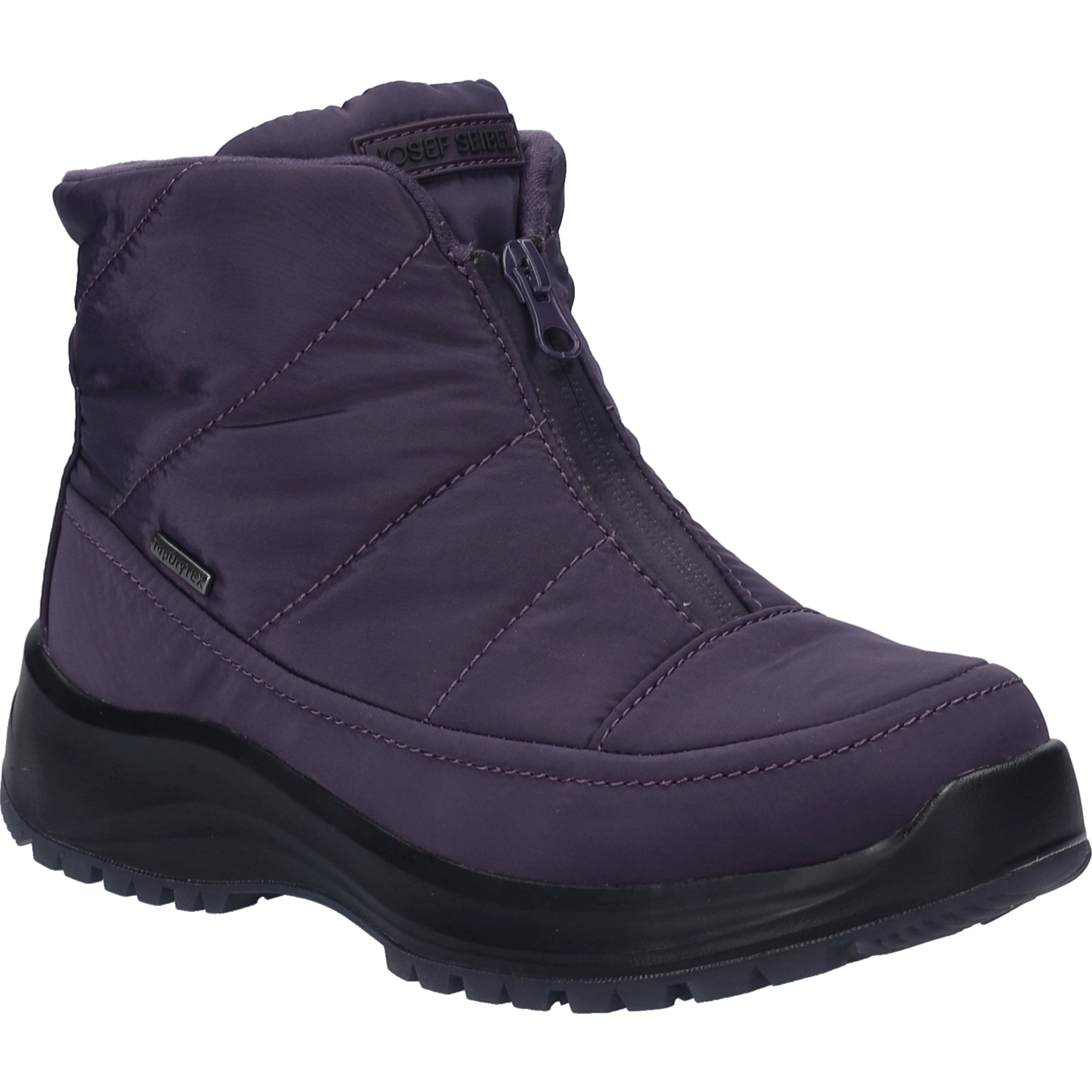 Stiefelette JOSEF SEIBEL "Colorado 55, violet", Damen, Gr. 39, lila (violet), Obermaterial: 100% Textilmaterial TEXMAT., Schuhe Stiefelette