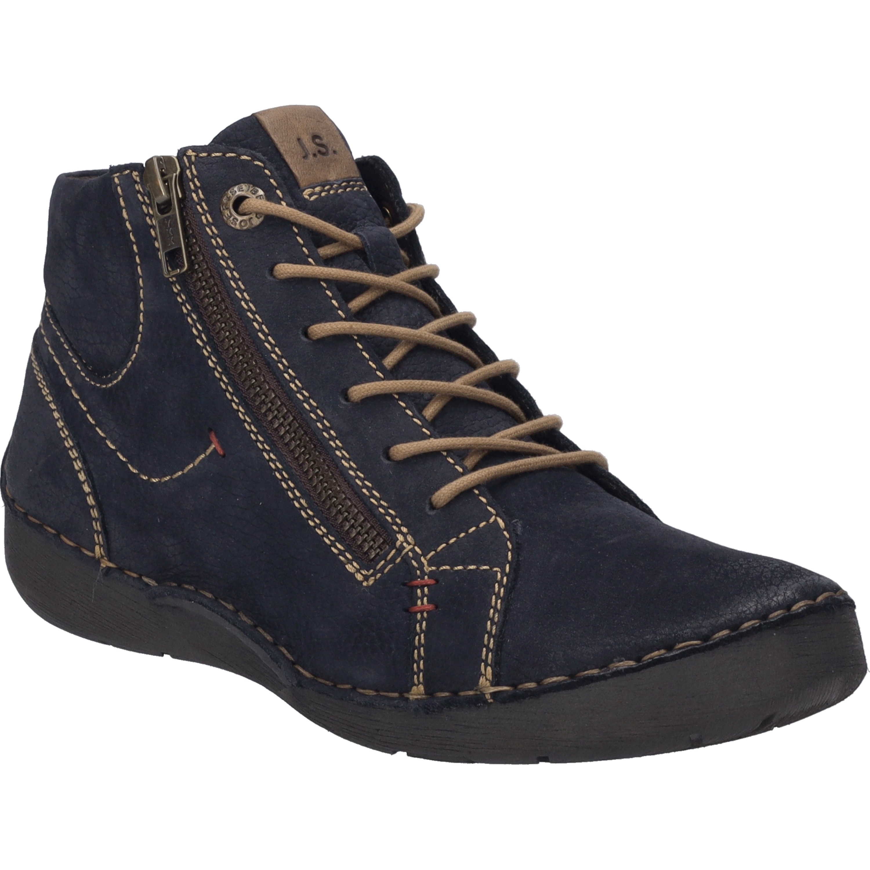 Stiefelette JOSEF SEIBEL "Fergey 67, ocean", Damen, Gr. 43, blau (ocean), Obermaterial: 100% Rindsleder Leather cow., Schuhe Stiefelette
