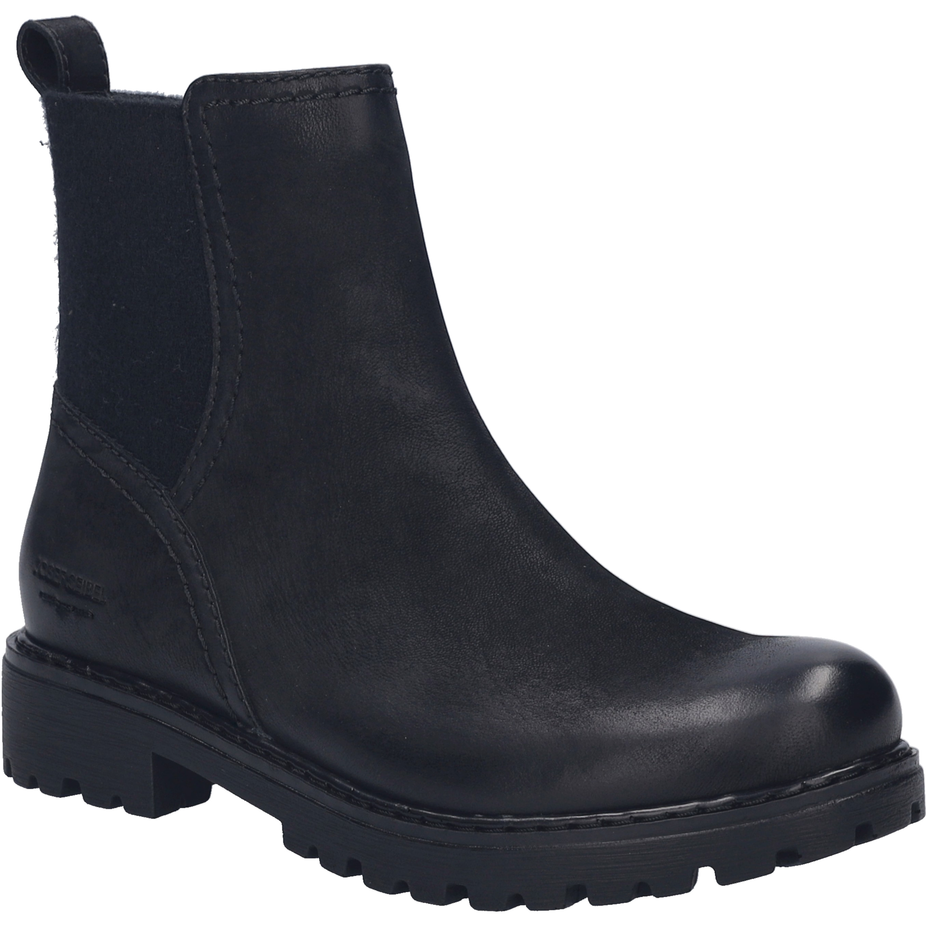 Stiefelette JOSEF SEIBEL "Melinda 30, schwarz", Damen, Gr. 36, schwarz, Obermaterial: 100% Rindsleder Leather cow., Schuhe Stiefelette