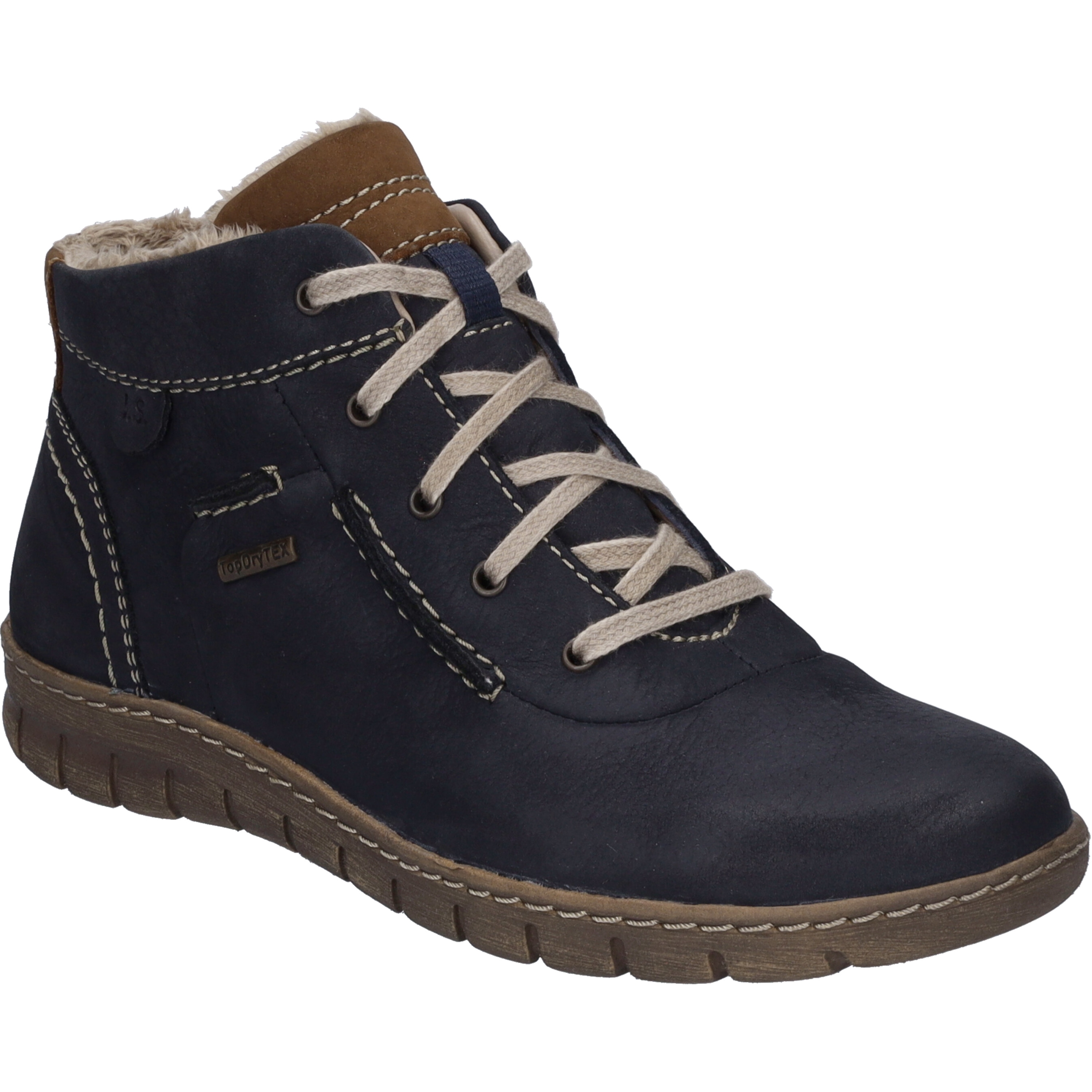Stiefelette JOSEF SEIBEL "Steffi 53, ocean-kombi", Damen, Gr. 37, blau (ocean, kombi), Obermaterial: 100% Rindsleder Leather cow., Schuhe Stiefelette