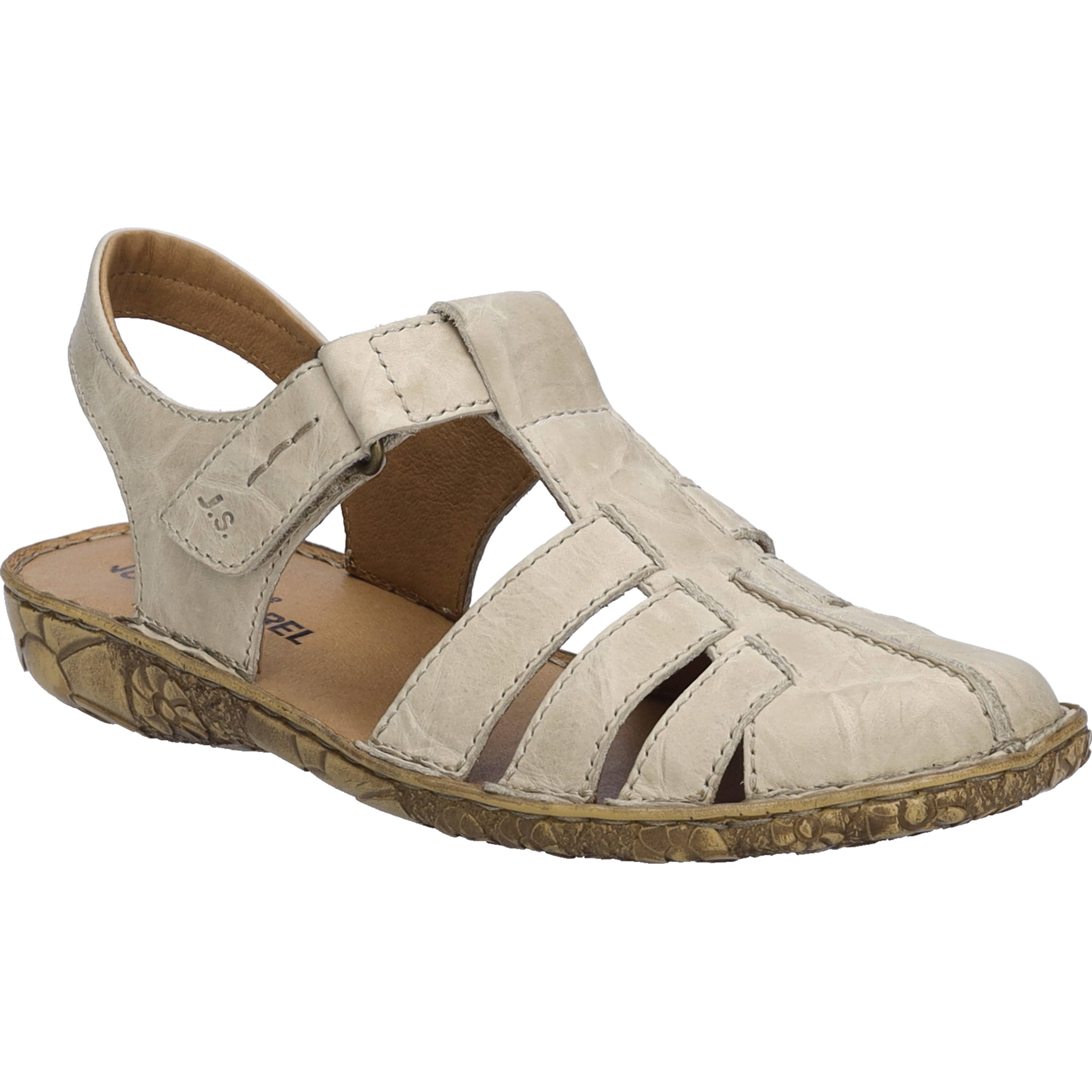 Sandale JOSEF SEIBEL "Rosalie 48, creme", Damen, Gr. 38, beige (creme), Obermaterial: 100% Rindsleder Leather cow., Schuhe Sandale