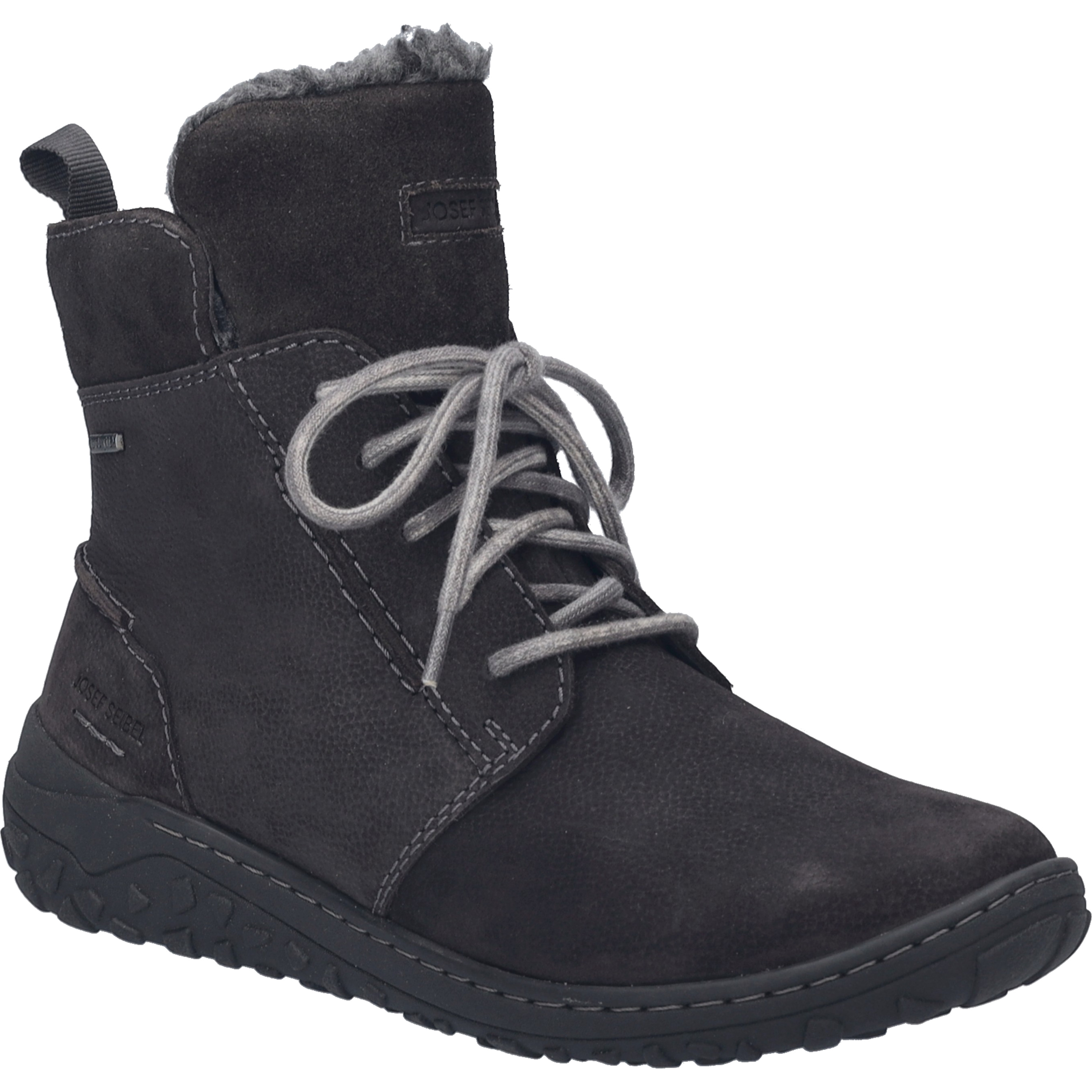 Stiefelette JOSEF SEIBEL "Ruby 53, titan", Damen, Gr. 36, grau (titan), Obermaterial: 100% Rindsleder Leather cow., Schuhe Stiefelette