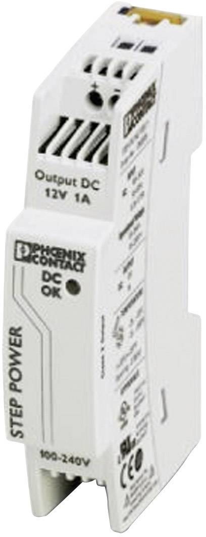 Phoenix Contact STEP-PS/1AC/12DC/1 Hutschienen-Netzteil (DIN-Rail) 12 V/DC 1.1 A 12 W Anzahl 2868538 Image