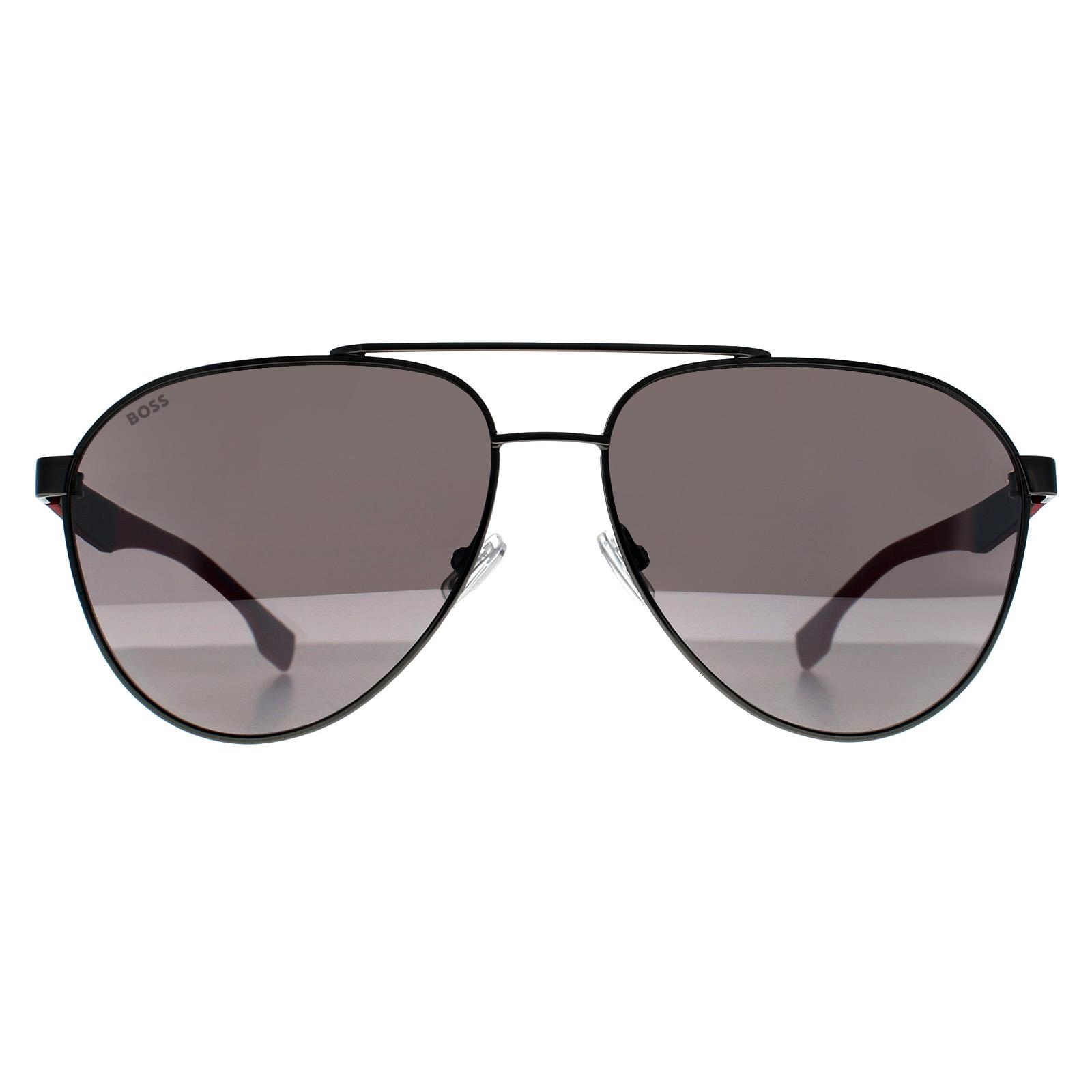 Hugo Boss Aviator Herren Ruthenium Rot Grau BOSS 1485/S