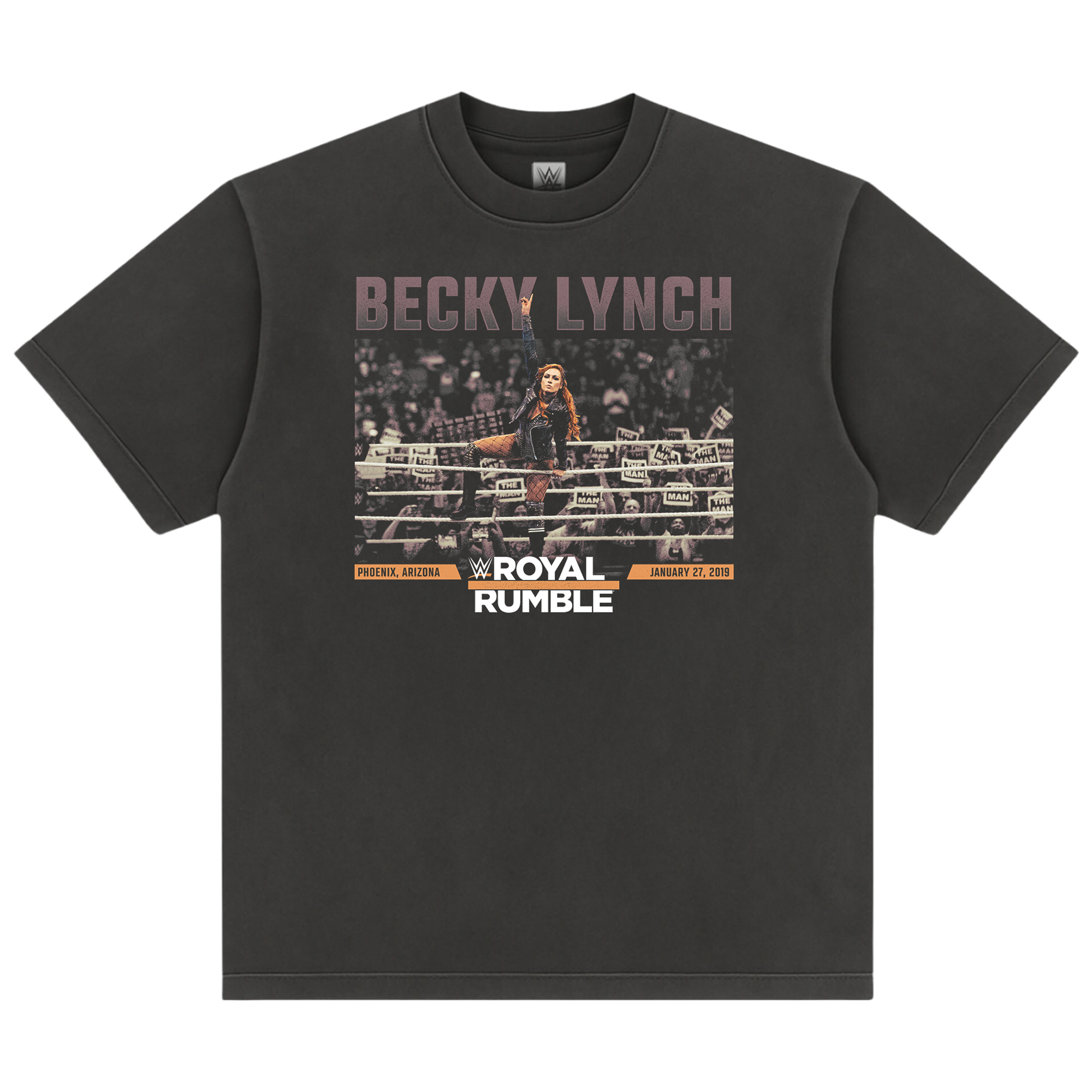 Schwarzes Becky Lynch Royal Rumble 2019 Boxy T-Shirt für Herren Image