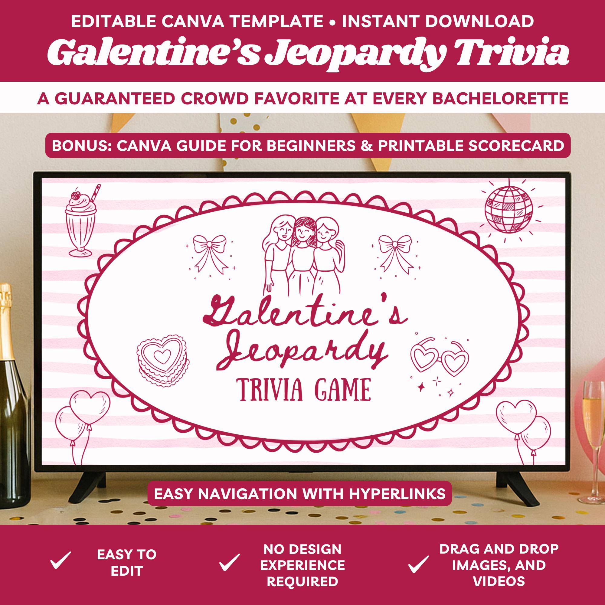 Gioco a quiz di San Valentino, Gioco divertente di San Valentino, Gioco per la festa di San Valentino, Attività di San Valentino, Cena di San Valentin