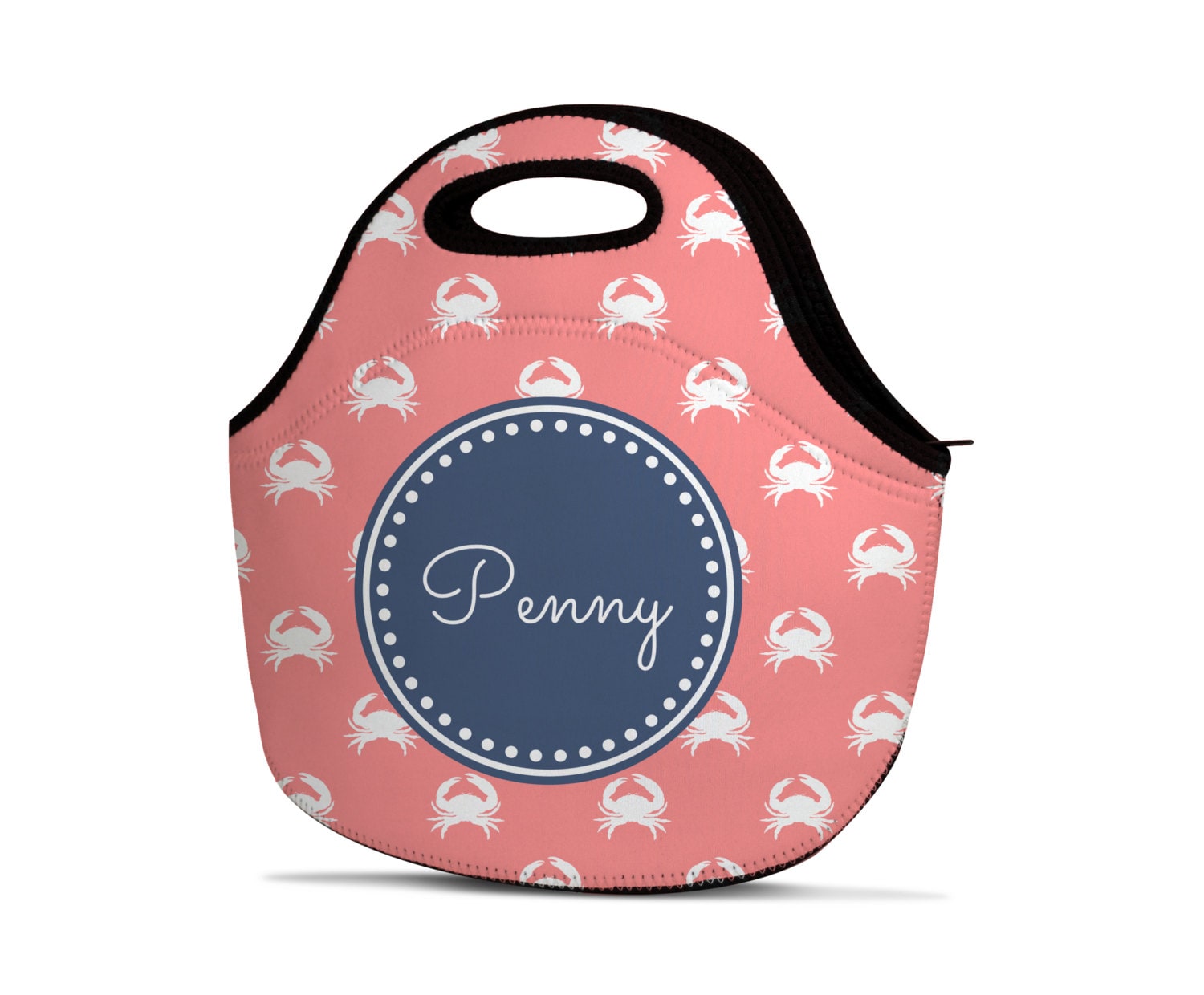 Borsa per pranzo personalizzata - Borsa per pranzo monogramma - Borsa per pranzo personalizzata - Borsa per pranzo con nome - Borsa per pranzo isolata