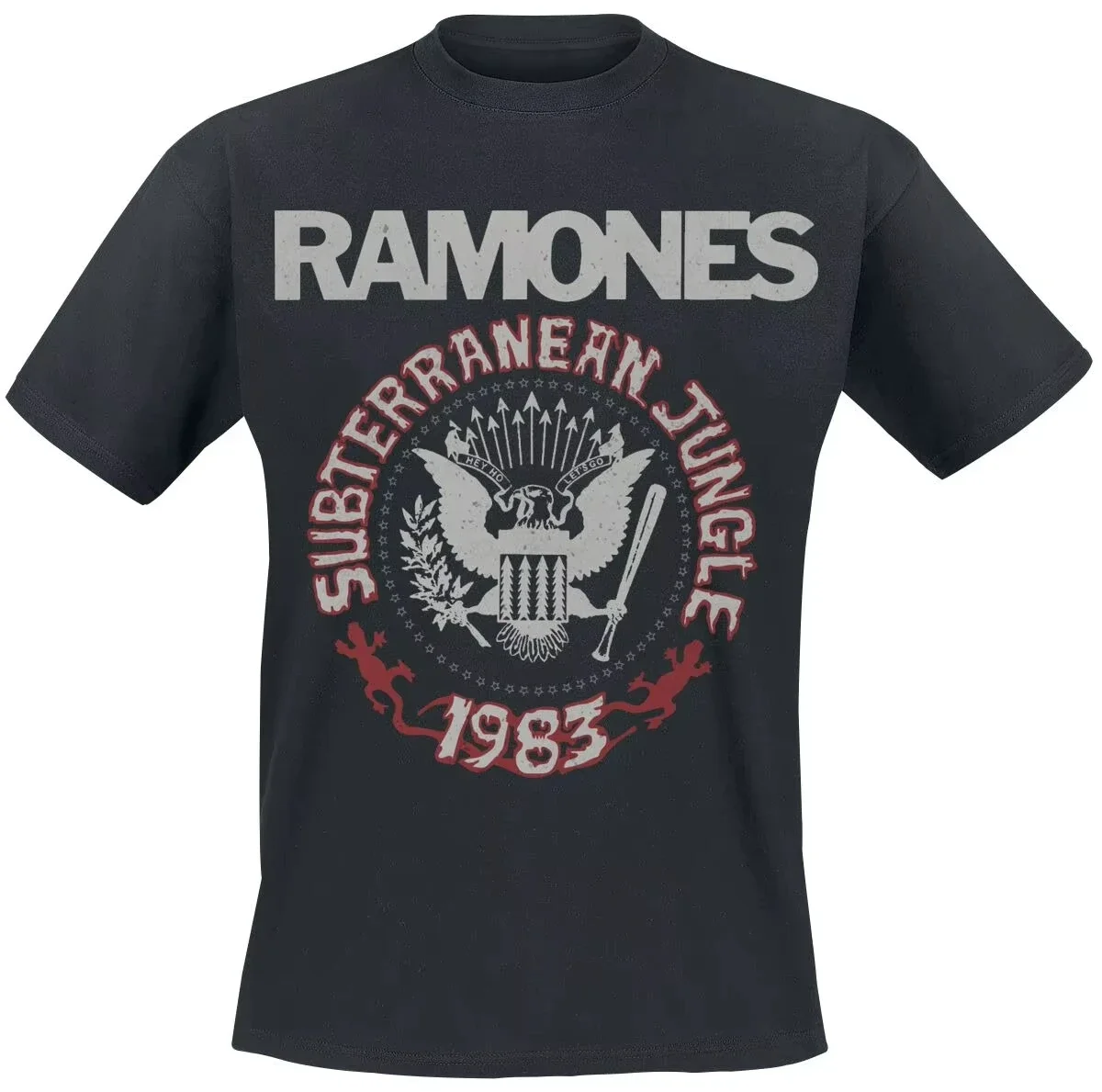 Ramones 1983 Eagle Pattern T-Shirt Unisex Heavy Metal Retro Band Rock Street Hip-Hop Enthusiast T-Shirt
