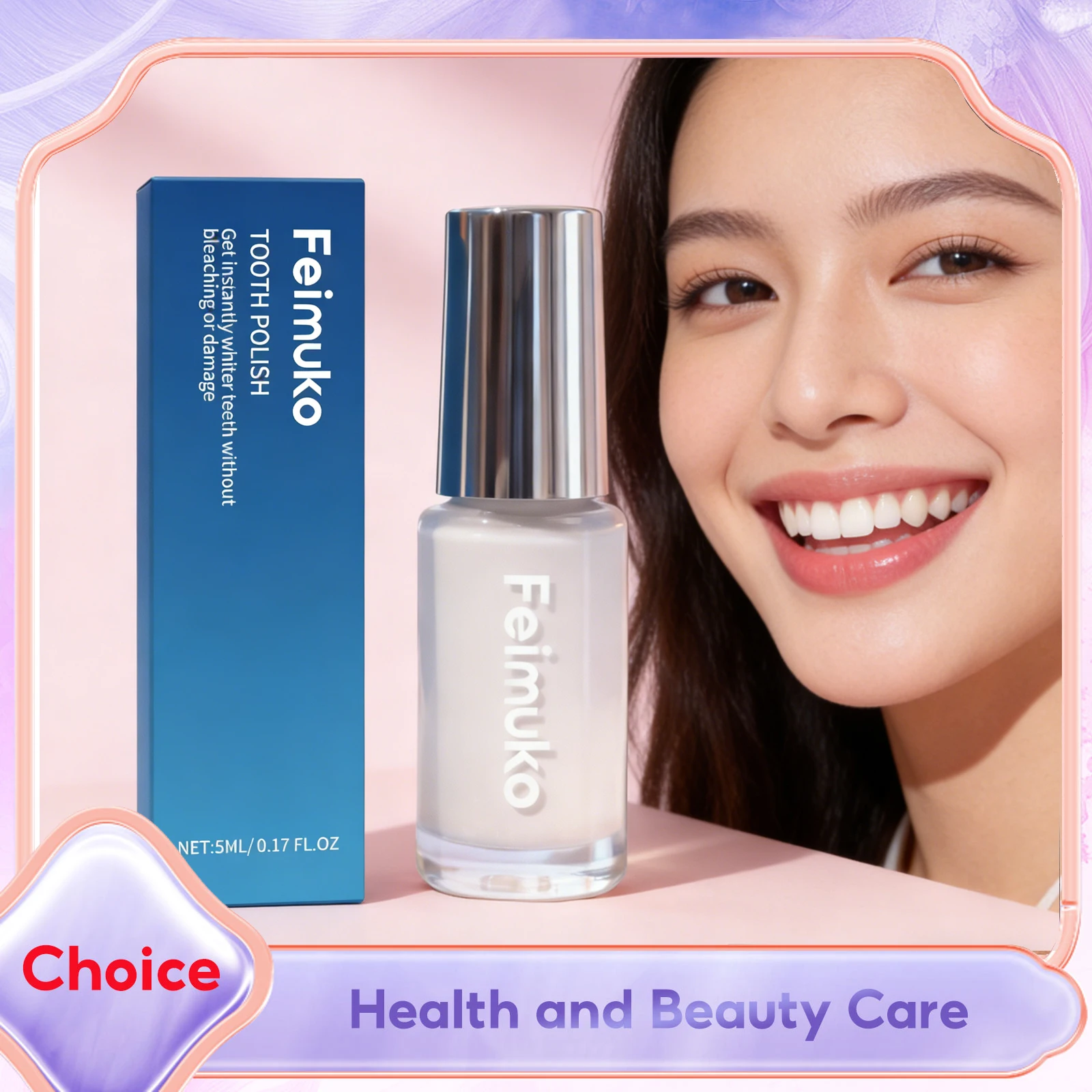 Hydroxyapatit Zahnpflege-Farbe: Lang anhaltende Zahnaufhellung, sofortiges Lächeln, entfernt Flecken, natürliches Rosin, mildes Aufhellungs- und Poliermittel Image