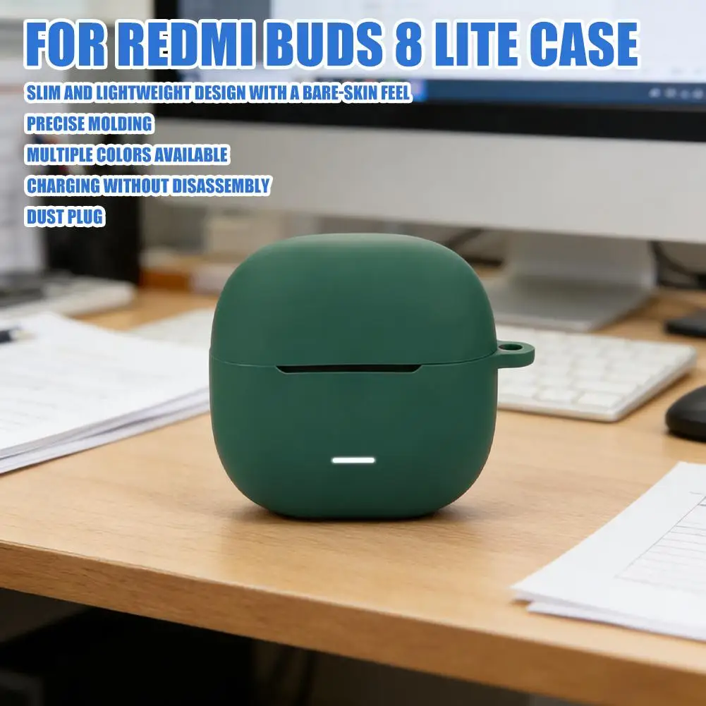 Hülle für Xiaomi Redmi Buds 8 Lite, Silikon-Schutzhülle Stoßfeste Vollschutz-Abdeckung Image