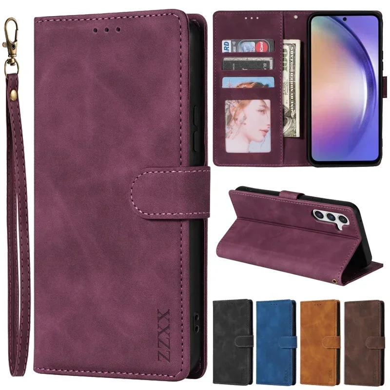 Brieftasche mit Kartensteckplatz Flip Ledertasche für Samsung Galaxy A05s A07 A13 A14 A15 A16 A17 A26 A34 A35 A36 A52 A53 A54 A55 A56 A71 Image