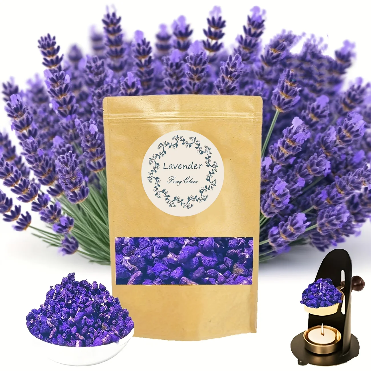 30G/50G/100G Hochwertiger Lavendelduft, verleiht ein erfrischendes Gefühl, geeignet für verschiedene Anlässe: Yoga und Meditation, Lufterfrischung, Wohnzimmer und Schlafzimmer, Büro und Image