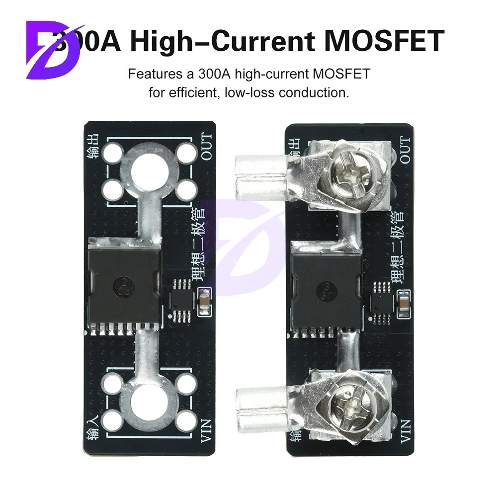 Hochstrom-MOS-Transistor, ideales Diodenmodul, 40 A/65 A/100 A, keine Spannungsbegrenzung, Solarladung, Anti-Rückfluss, für 300 A-Anwendungen Image