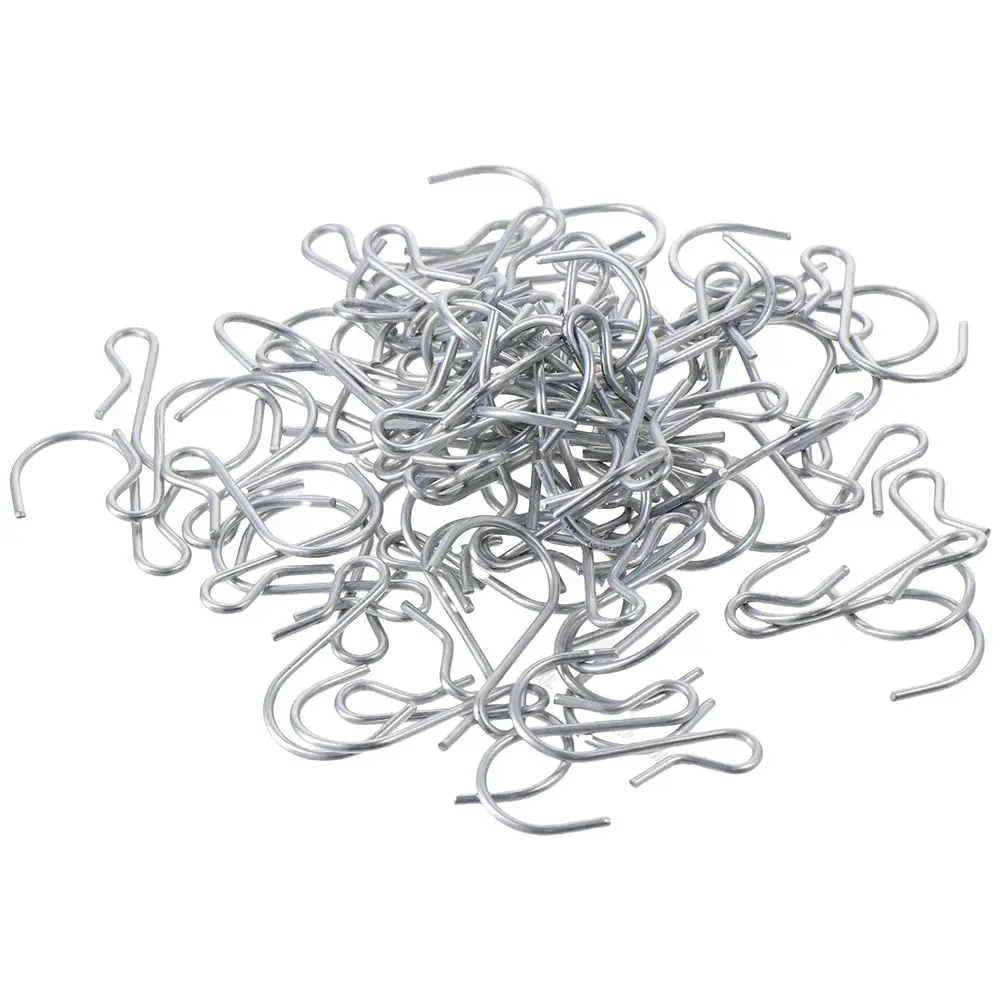80 Stück Edelstahl S-förmige Haken 4,5 cm/1,77 Zoll Silber S-förmige Metallhaken Clip Edelstahl Metall Kleiderbügel