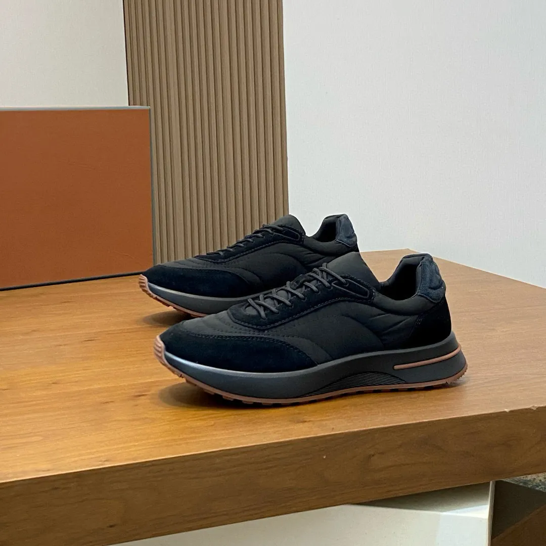 LP Herrenschuhe Herbst Dicksohlige Herren-Freizeitschuhe Echtes Leder Dicksohlige Sportschuhe