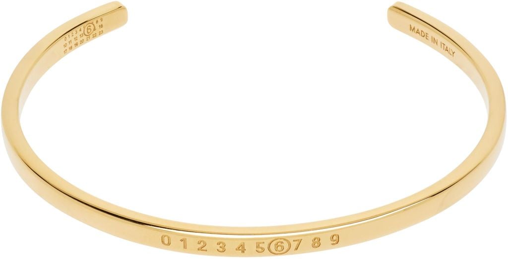 Minimal Logo Bracelet - Black - MM6 by Maison Margiela Bracelets