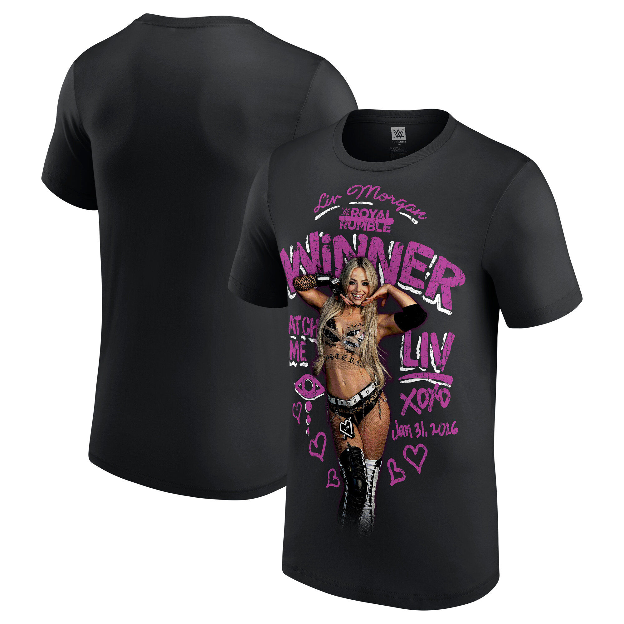 "WWE Liv Morgan Royal Rumble 2026 Winner T-Shirt - Herren" Image