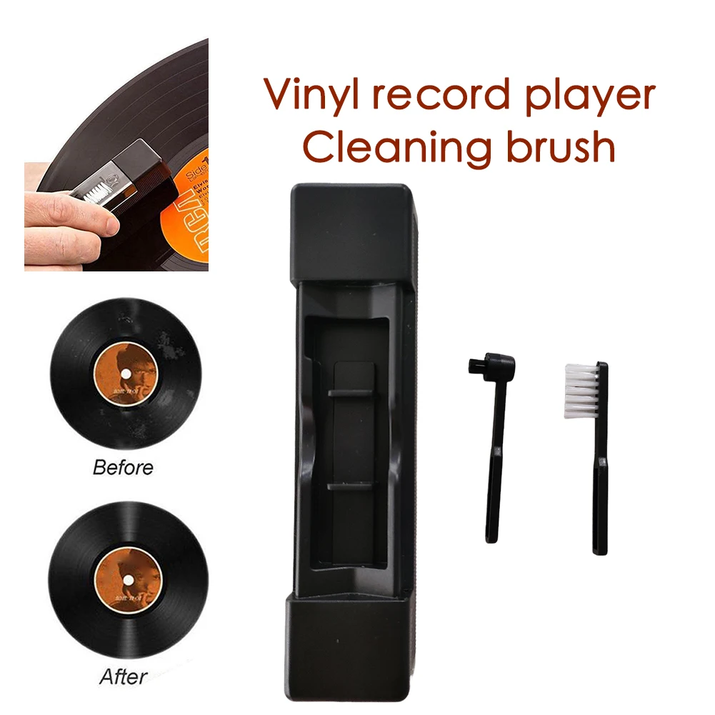 1-5 Set Vinyl-Schallplatten-Reinigungsset Reinigungsbürste Staubentferner-Kit für Plattenspieler Vinyl-Plattenspieler Reinigungswerkzeuge Image