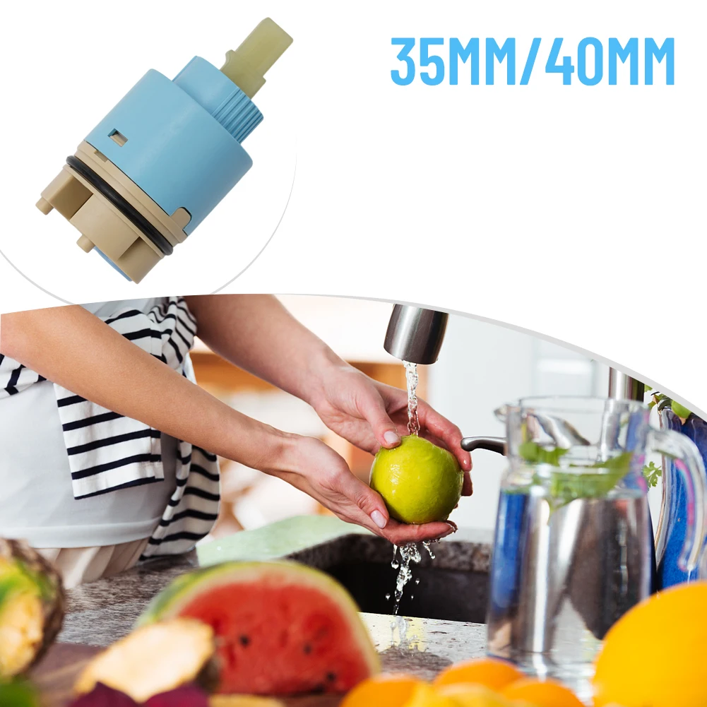 Fit For Most Sink Faucets Lever Tap Mixer Tap Cartridge 35/40mm Ceramic Disc Fittings Parts Repair Replacement