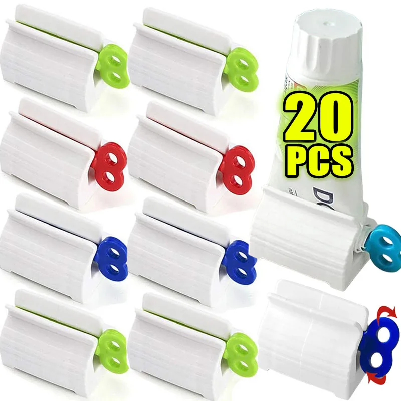 1-20 stücke Roll Zahnpasta Squeezer Lazy Man Shampoo Manuelle Zahnpasta Clip Manuelle Zahnpasta Vielseitig Gesichts Reiniger Squeezer Image