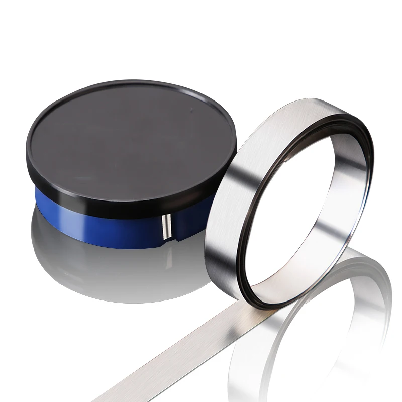 Großhandel hochpräzise dünne Edelstahl 304 Spaltdichtungsplatte, (0,005–1) mm Dicke x 12,7 mm Breite * 5000 mm Länge Image