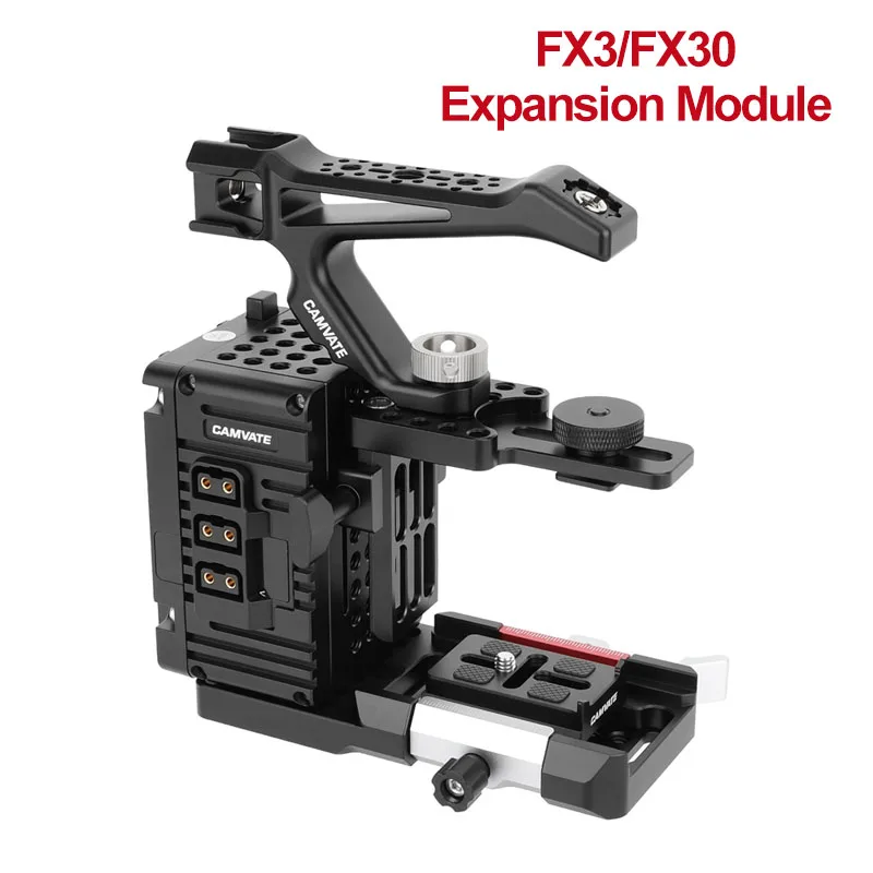 CAMVATE Für Sony FX3/FX30 Kamerakäfig-Erweiterungsmodul, höhenverstellbar, 2,3 bis 5,8 Zoll, universelles DSLR-Erweiterungsmodul ci Image