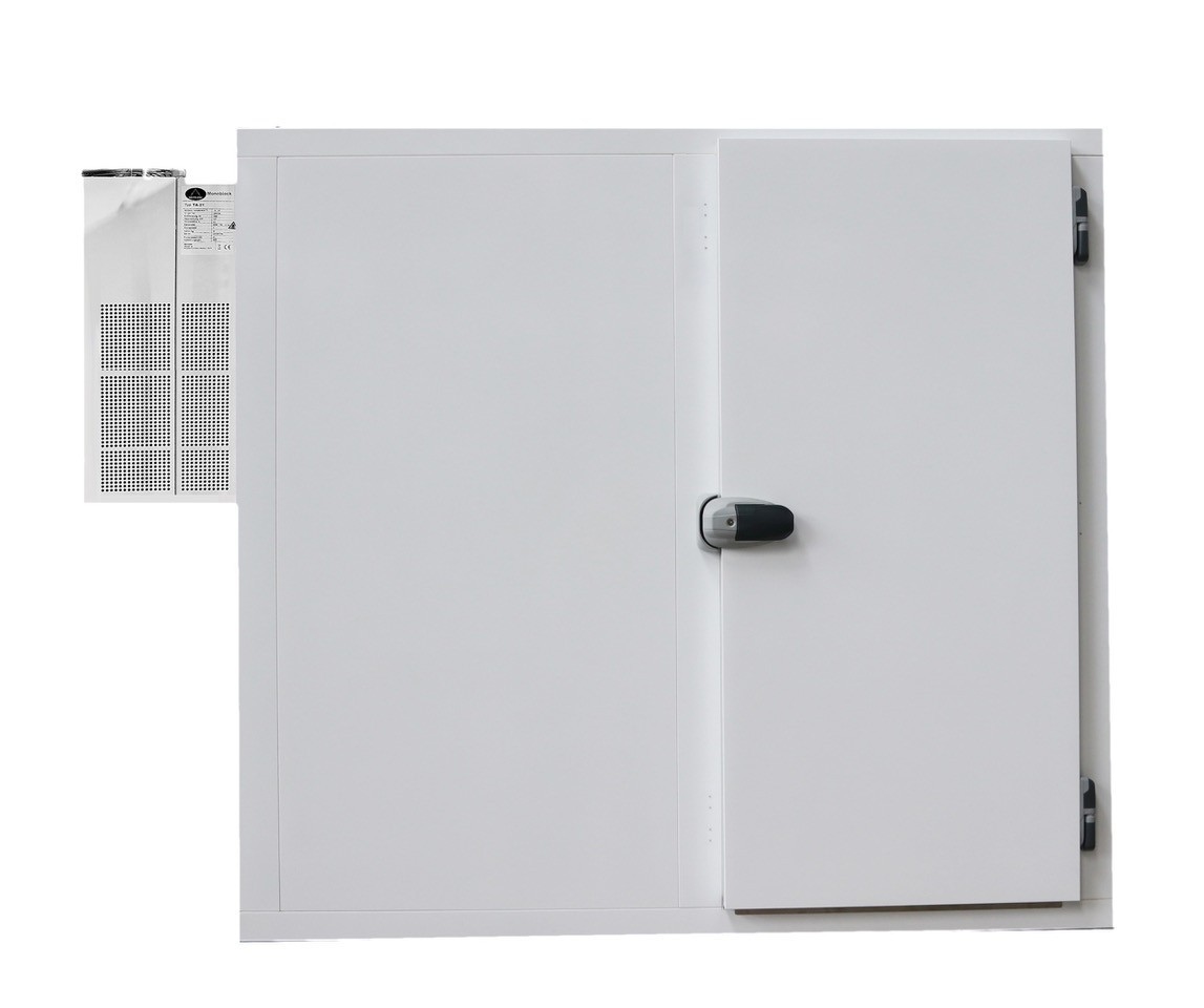 Wimar Premium Tiefkühlzelle Tiefkühlhaus 4200x1800x2250mm 13,1m³, 100mm Wand, 900 mm Türbreite, Made in Germany & Aggregat Image