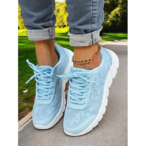 Laufschuhe für Damen – bequeme, leichte Sneaker mit atmungsaktivem Mesh, ideal für das tägliche Joggen und Fitness Image
