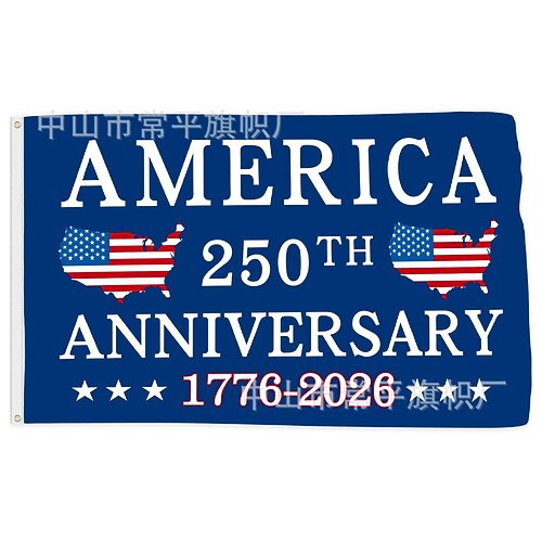 2er-Packung Flaggen zum 250. Jahrestag der amerikanischen Unabhängigkeit Image