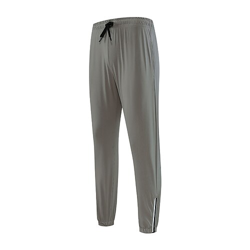 Herren Laufhosen Jogginghose mit Bündchen Sporthosen Freizeithosen Kordelzug Mit Taschen Unterteile Lässig Outdoor Urlaub Sommer Frühling Schnelltrocknend Kompression Feuchtigkeitsableitend Image