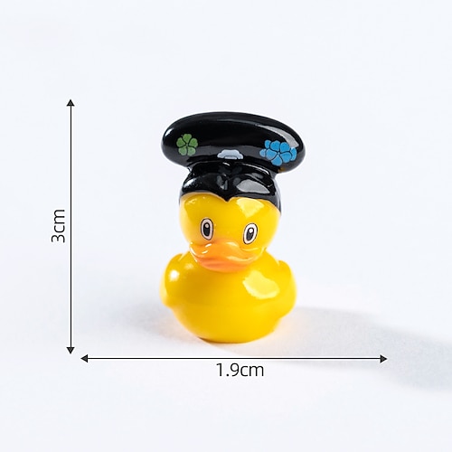 10er-Pack niedliche Osterente, professionelle Deko-Elemente, süße Getreide-DIY-Dekoration, Hängeaccessoires, Mikrolandschaft, kleine Ornamente Image