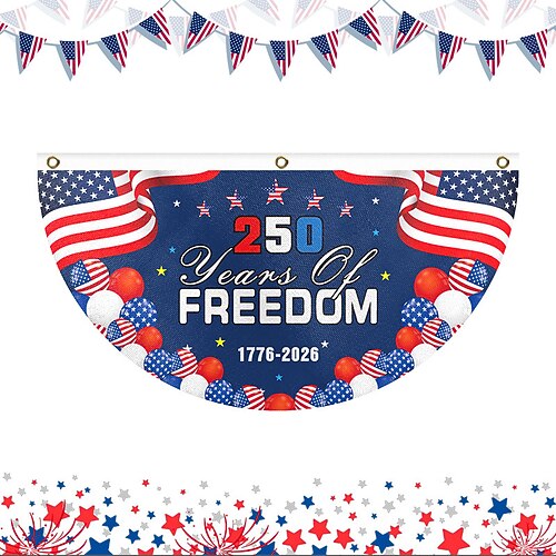 Feierlichkeiten zum 250. Jahrestag der Flagge der Vereinigten Staaten, Dekoration für den Innenhof, patriotische Dekoration, Gartenflagge Image