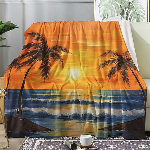 Tag der Unabhängigkeit Fleecedecken Überwurfdecke für die Couch Landschaft Geschenk Klassisch 3D Sofa Bett Dekorative Decke Warme Decke Wohndeko Image
