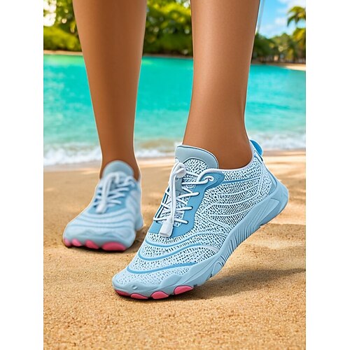 Atmungsaktive Barfußschuhe für Damen – leichte, schnelltrocknende Wasserschuhe mit weiter Passform für Outdoor und Strand Image