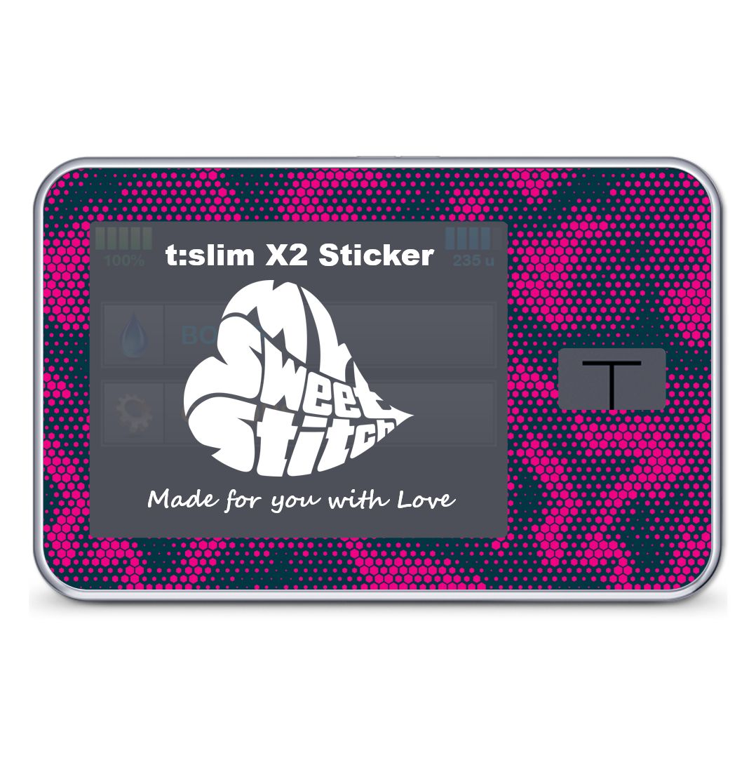MySweetStitch | Tandem t:slim X2 Sticker Camo Pink 1 pz Accessori