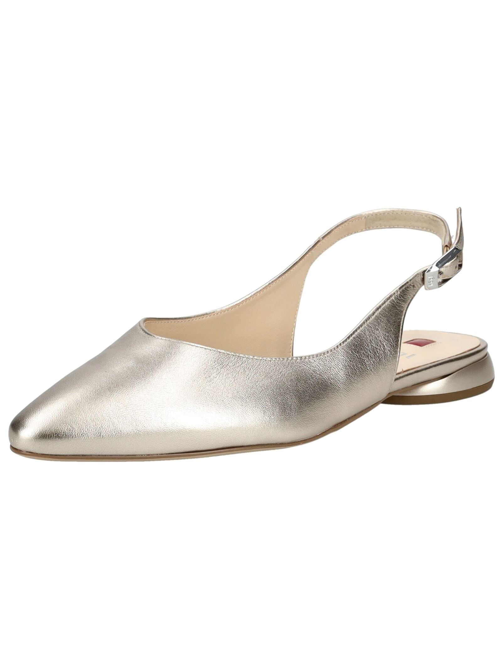 Ballerina HÖGL "Högl Ballerinas Leder", Damen, Gr. 40, bronze, Leder, Schuhe Ballerina