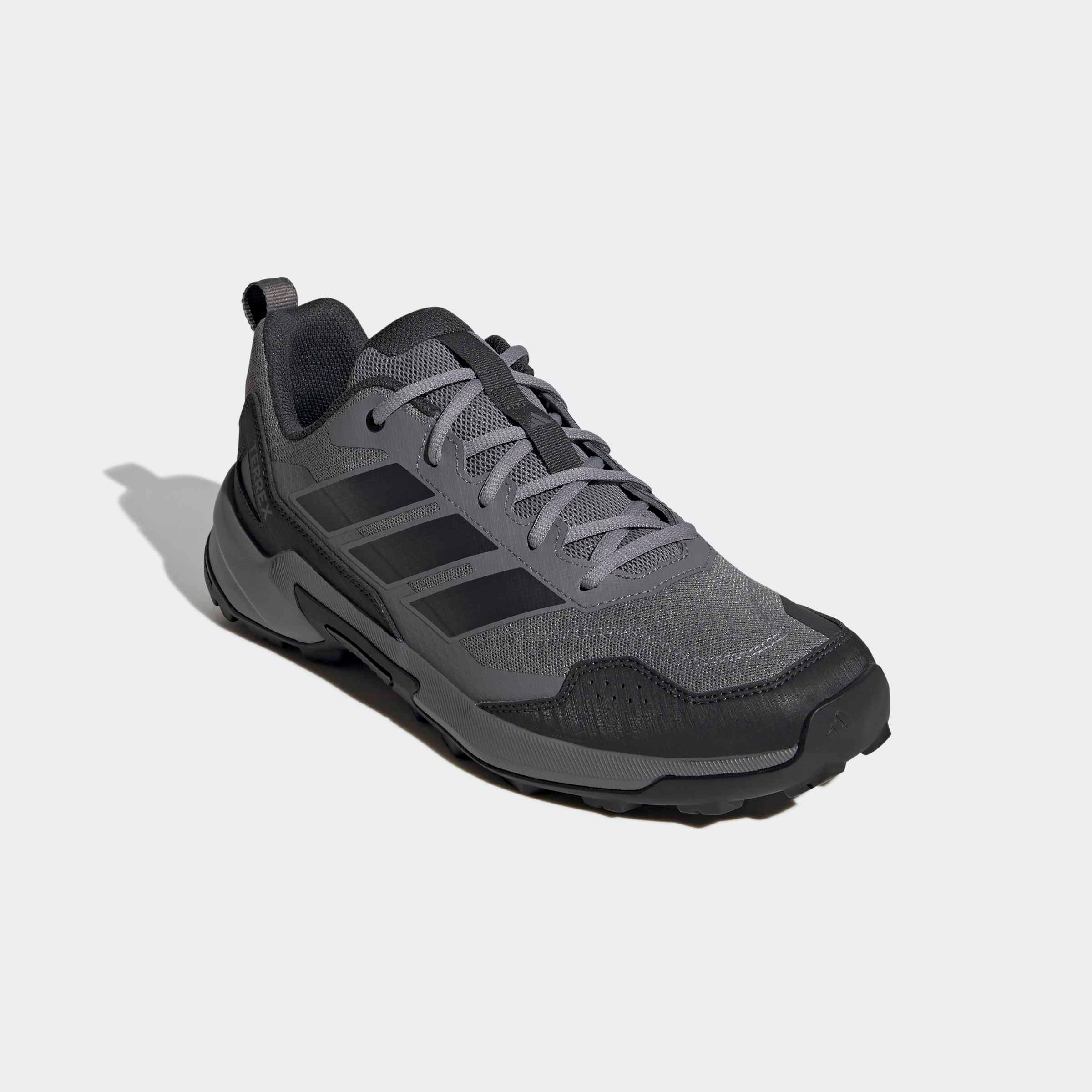 Wanderschuh ADIDAS TERREX "EASTRAIL 3", Herren, Gr. 42, grau three, carbon, core schwarz, Synthetik, Textil, Schuhe Wanderschuh