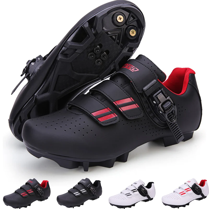 Herren-Sport-Dirt-Road-Bike-Schuhe, flache Speed-Radsportschuhe, flache Mountainbike-Schuhe, Cleats-Schuhe, Größe 37-46
