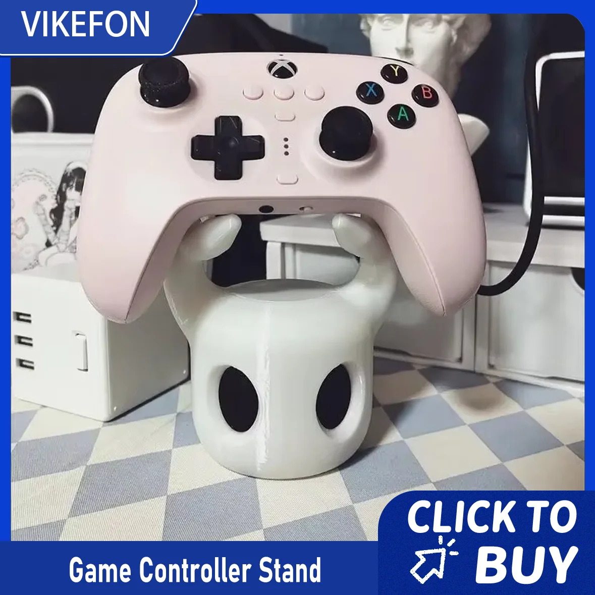 Universeller Spielcontroller-Ständer, kompatibel mit PS4/PS5/Switch, Hollow Knight-Thema, coole Desktop-Anzeige, Gaming-Zubehör Image