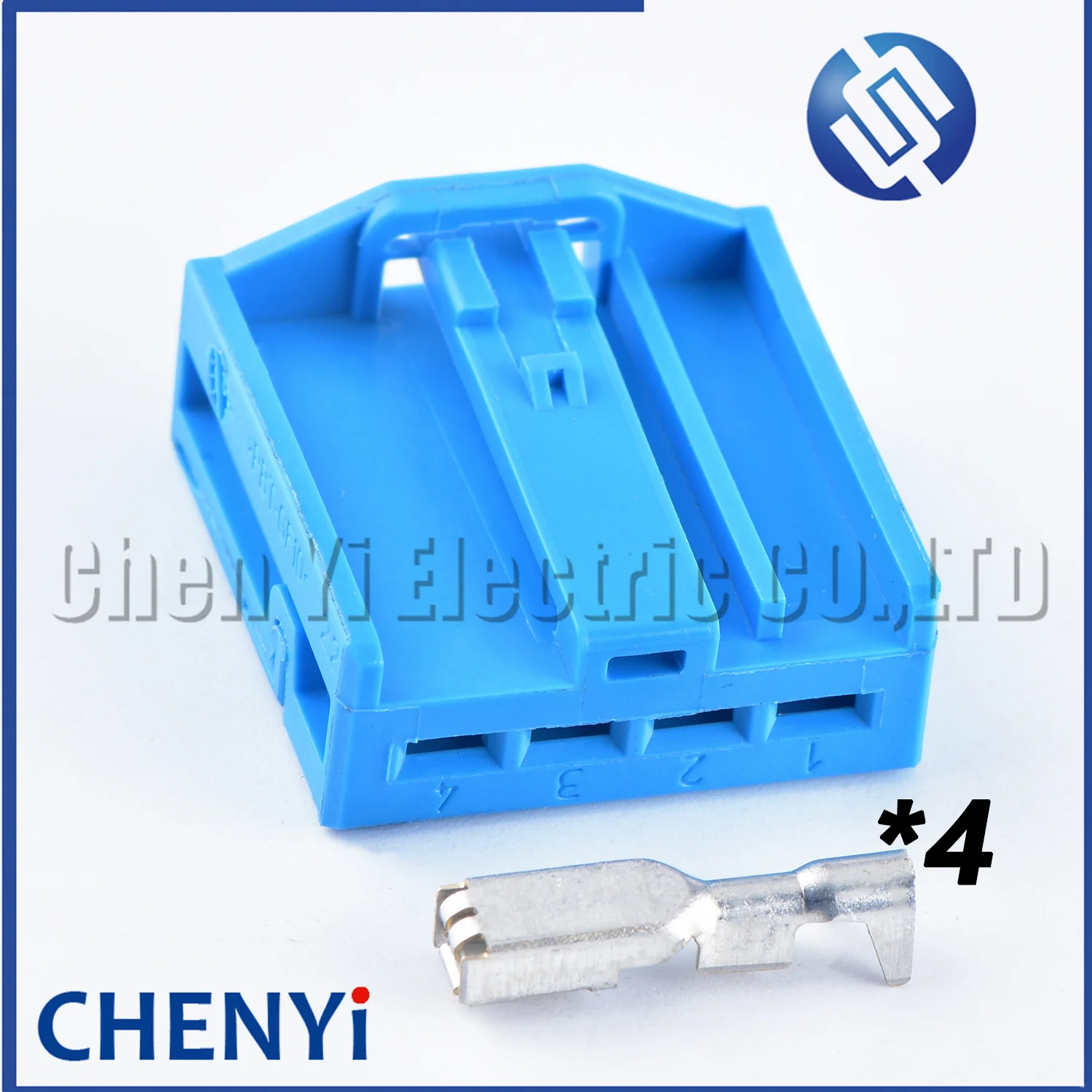 Blau 4-polige Kfz-Lautsprecherst ecker Kfz-Auto-Audio-Kabel buchse Kolenst ecker 1719093-3c 1719093-02 für BMW Image