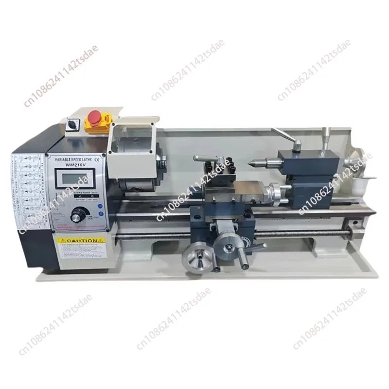 WM210V Bürstenloser Motor-Drehmaschine für den Haushalt, Drehzahlvariable Mini-Metalldrehmaschine WM210V Kleine Tischdrehmaschine 220V/110V 900W Image