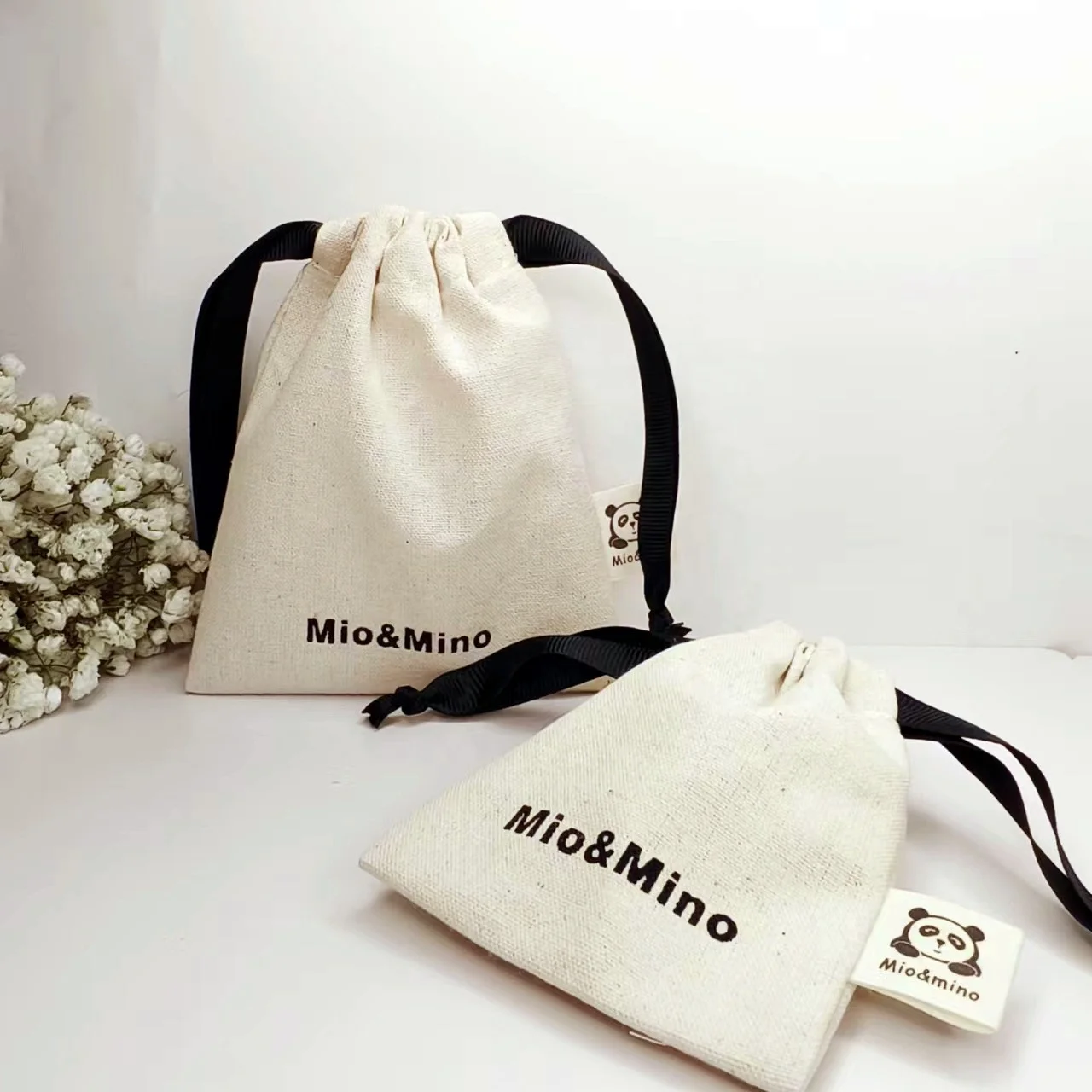 Custom logo piccolo sacchetto regalo con coulisse sacchetto per la polvere di lino cotone con coulisse sacchetti regalo sacchetto di cotone sacchetto di cotone piccolo sacchetto per gioielli