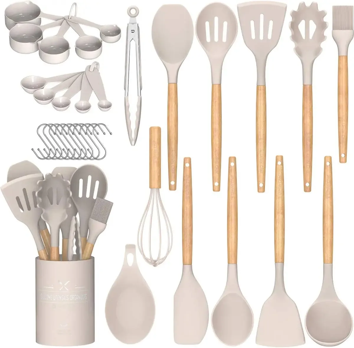 Vendita calda utensili da cucina Set di utensili da cucina utensili da cucina personalizzati gadget accessori set di utensili con supporto pentole