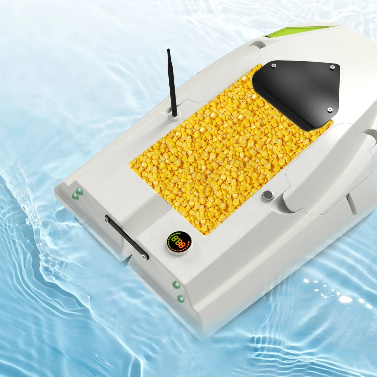 Barca Esca RC con GPS e Ritorno Automatico 12V per Pesca alla Carpa 3 Velocità 2 Batterie da 15600mAh 100 Barca Esca GPS per Pesca