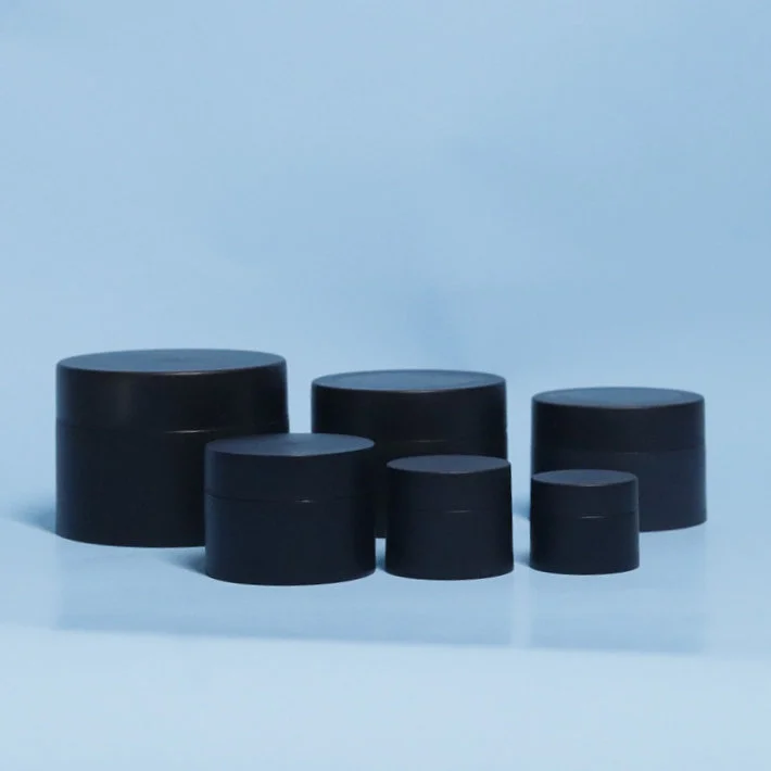 Vasetti di Lusso in Plastica PP a Doppia Parete per Cosmetici Vuoti 5ml 10ml 15ml 20ml 30ml 50ml 100ml Nero Bianco Rosa Blu per Creme Viso