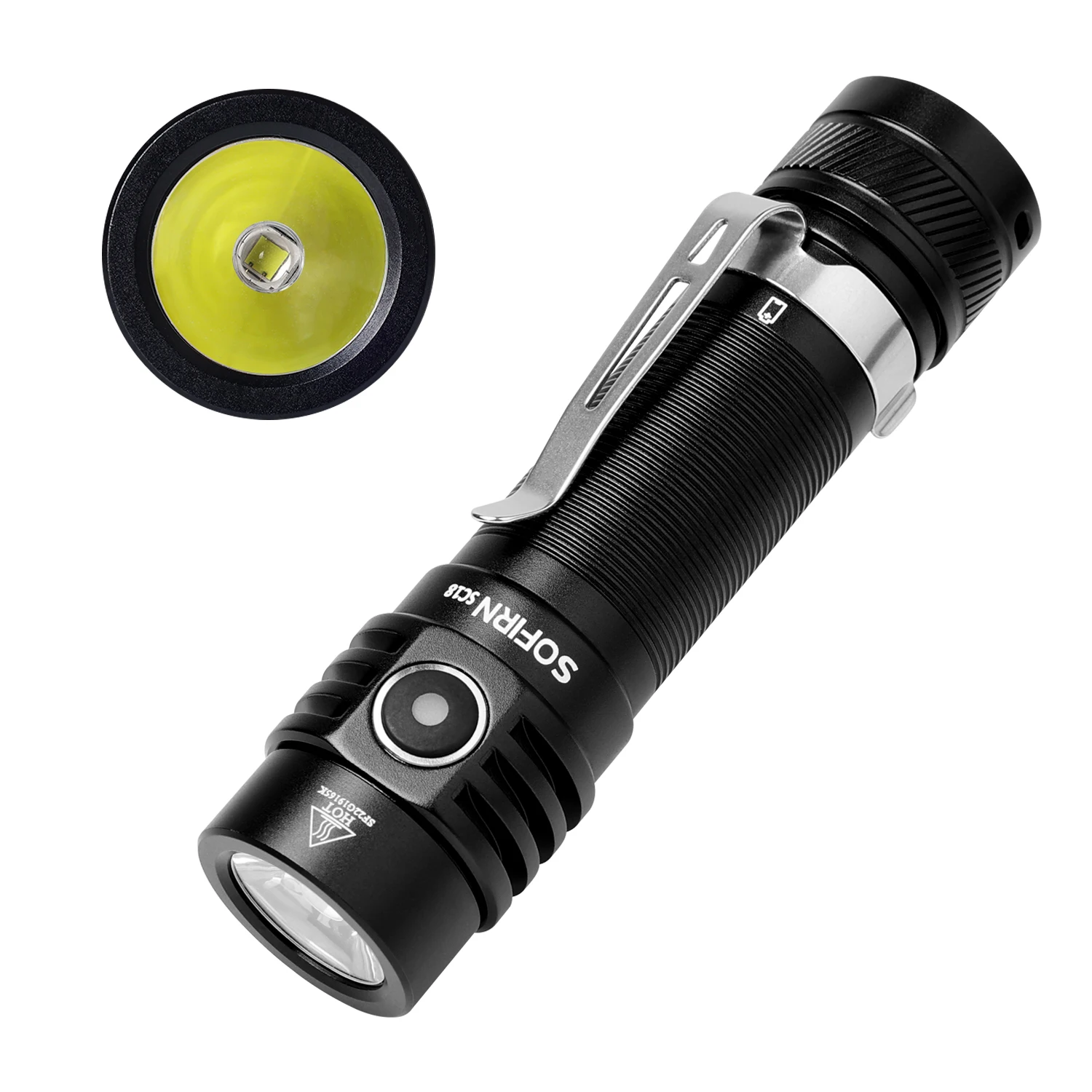 Sofirn SC18 1800 Lumen SST40 Torcia EDC Super Luminosa Impermeabile IP68 Luce Tascabile Ricaricabile USB-C Piccola Torcia LED